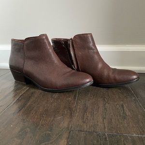 Sam Edelman Petty Brown Ankle Booties